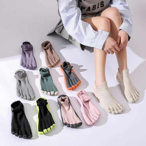 Barefoot Five-Finger Shoes Rubber Sole Breathable Multi-Purpose Comfortable - Picture 7 of 7
